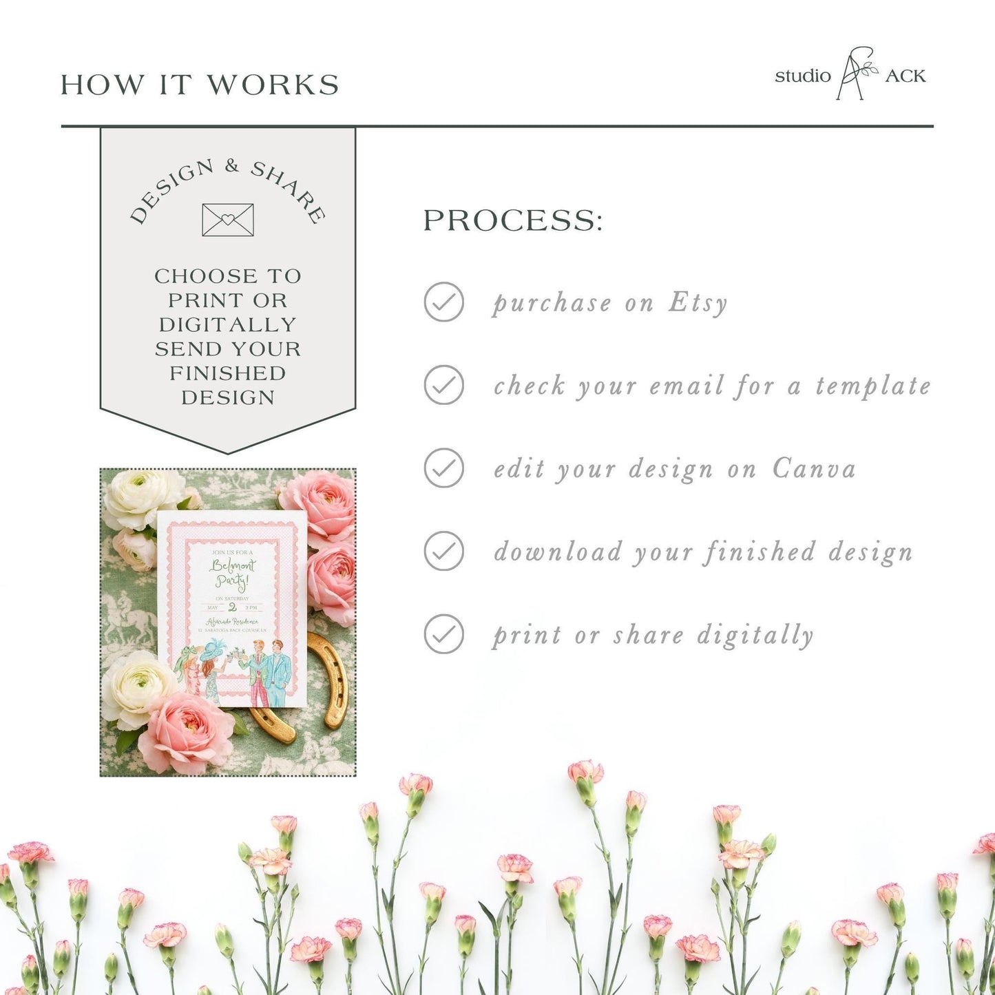 Belmont Party Invitation Template