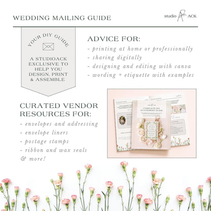 Grandmillennial Floral Save the Date Template