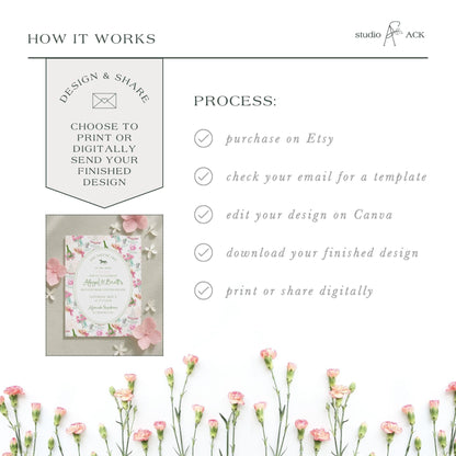 Kentucky Derby Engagement Party Invitation Template