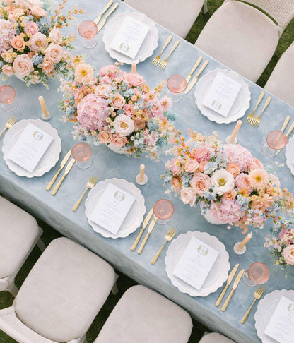 Colorful Floral Wedding Menu Template