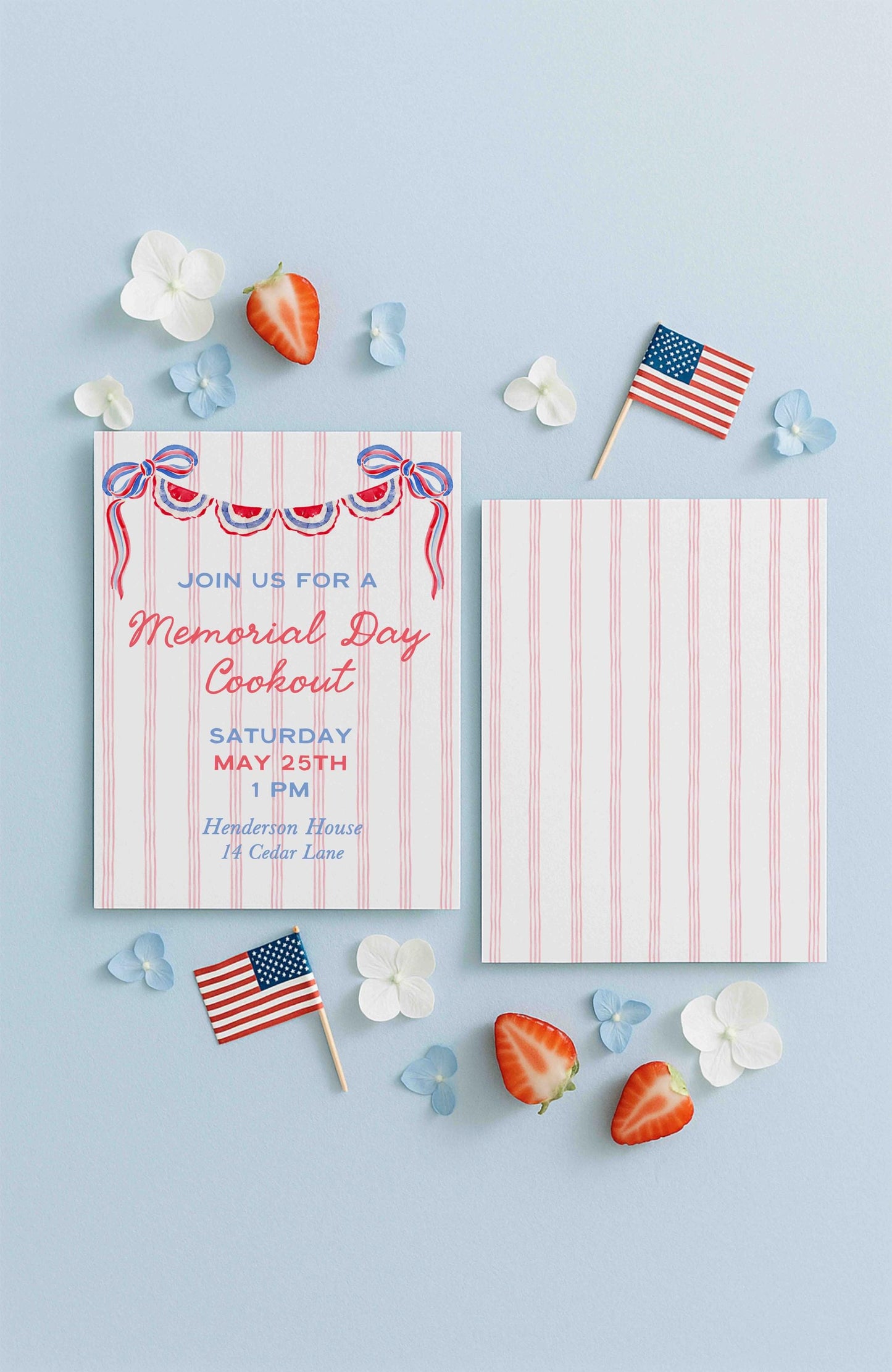 Patriotic Party Invitation Template