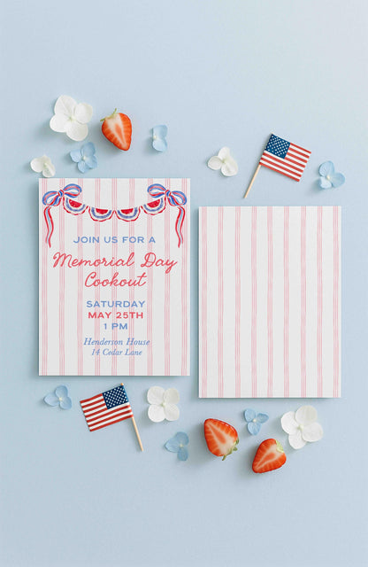 Patriotic Party Invitation Template
