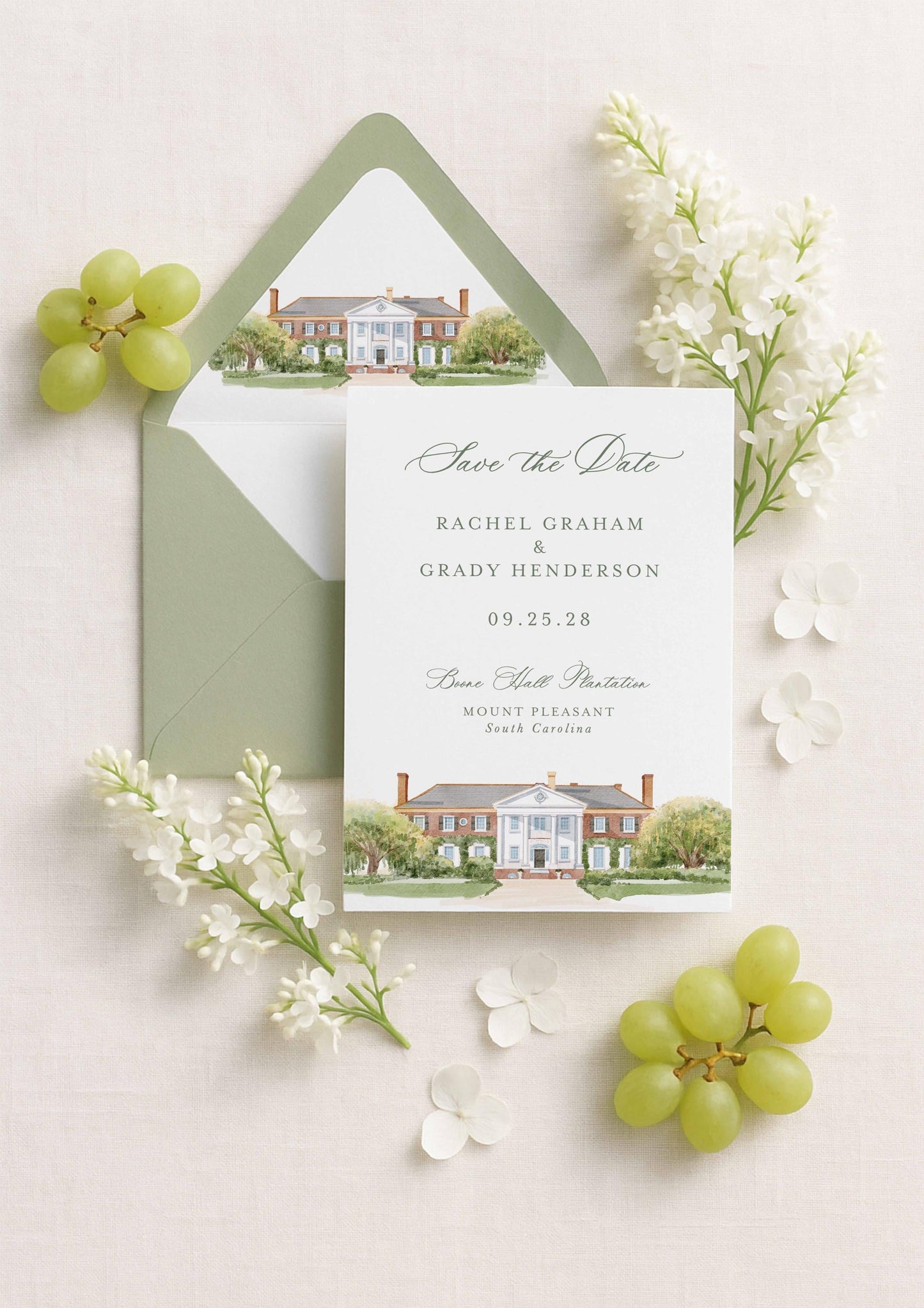Boone Hall Wedding Template Bundle
