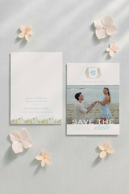 Colorful Floral Save the Date Template