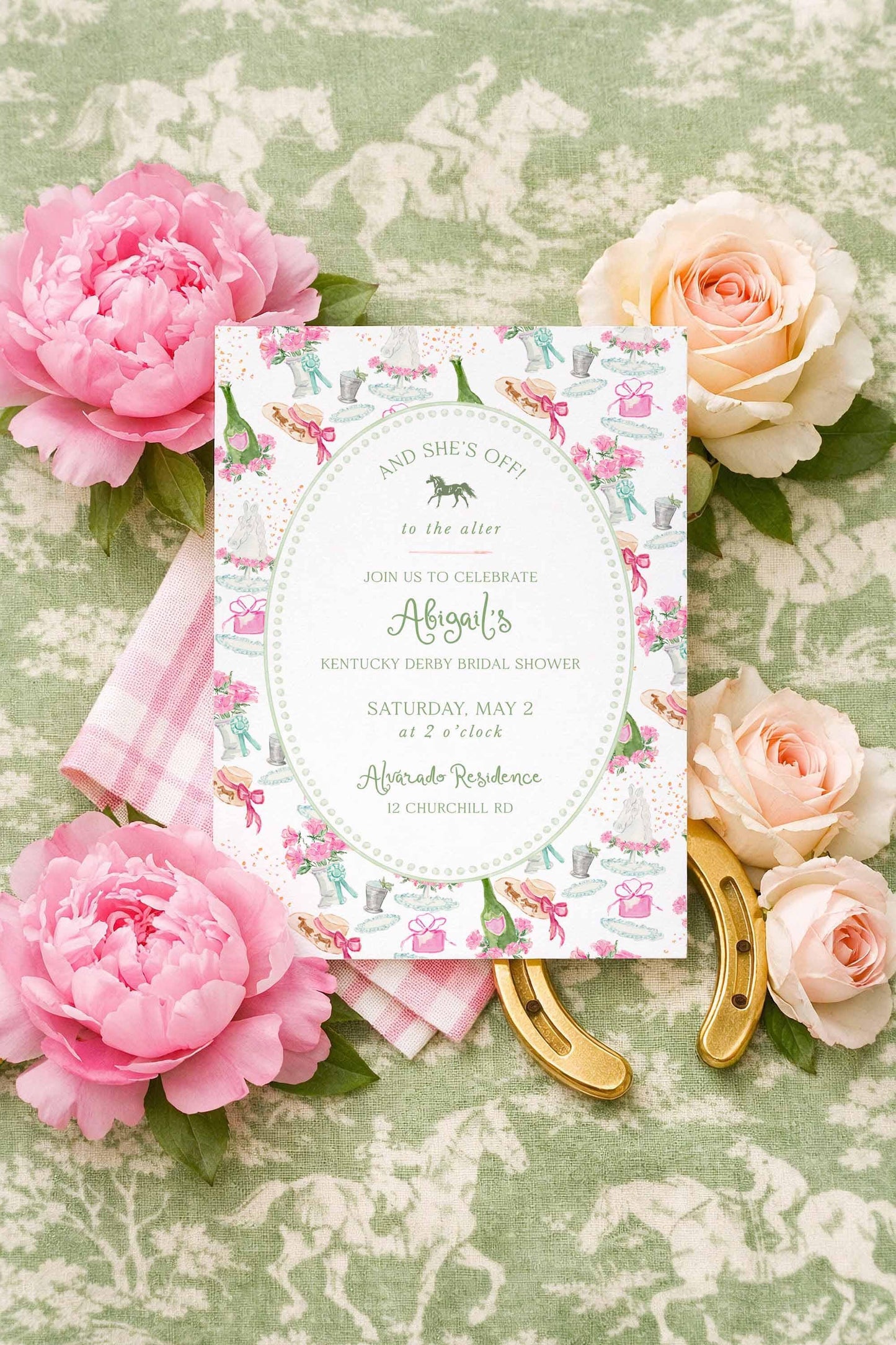 Kentucky Derby Bridal Shower Invitation Template