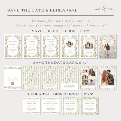 Floral Wedding Template Bundle