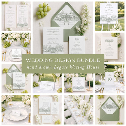 Legare Waring House Wedding Template Bundle