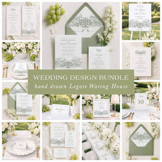 Legare Waring House Wedding Template Bundle