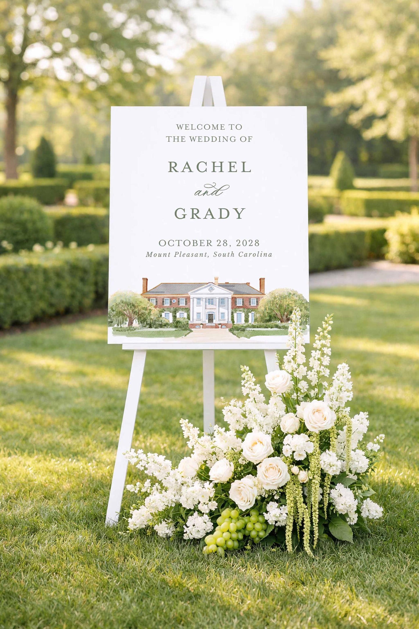 Boone Hall Wedding Template Bundle