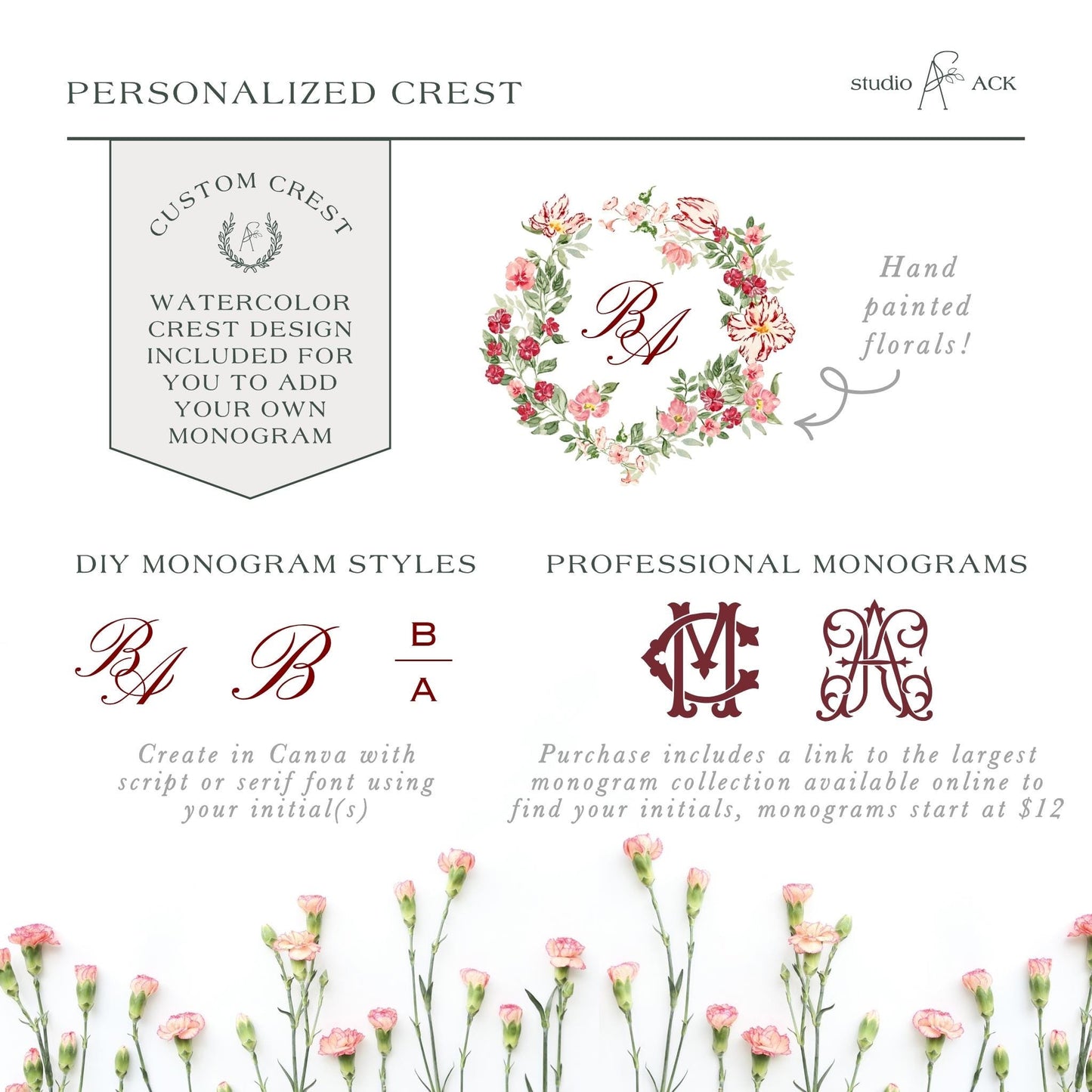 Dusty Pink Floral Save the Date Template