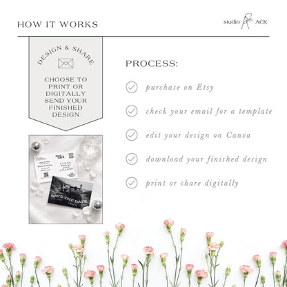 Greetings! Save the Date Postcard Template