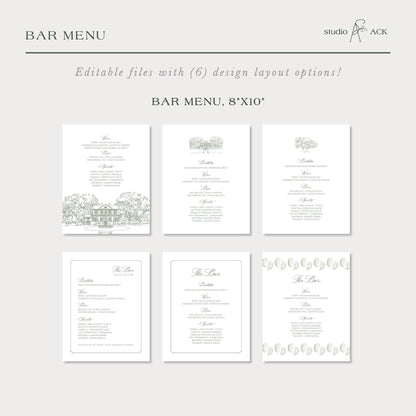 Legare Waring House Wedding Template Bundle