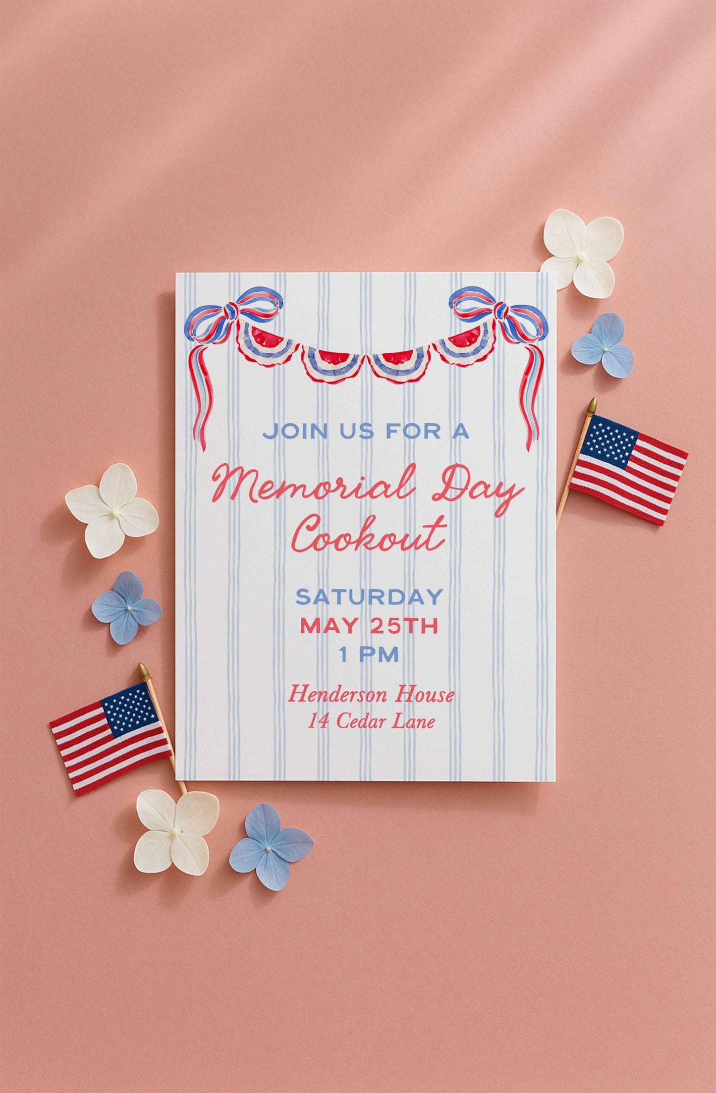 Patriotic Party Invitation Template