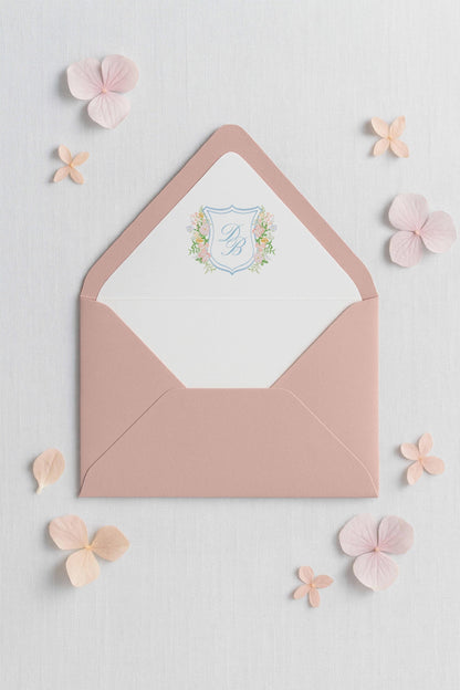Colorful Floral Wedding Invitation Suite Template