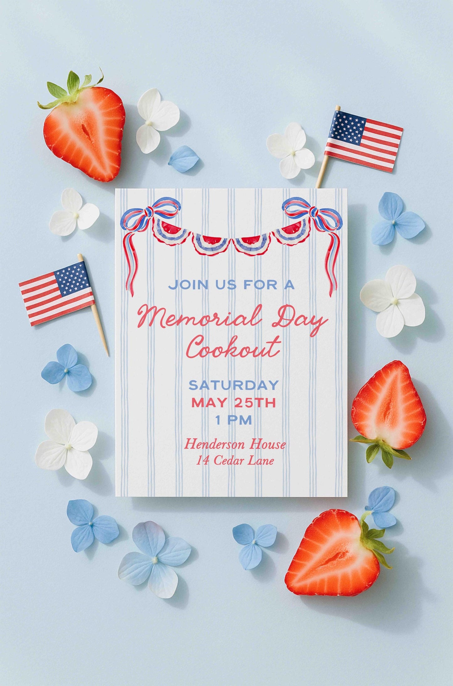 Patriotic Party Invitation Template