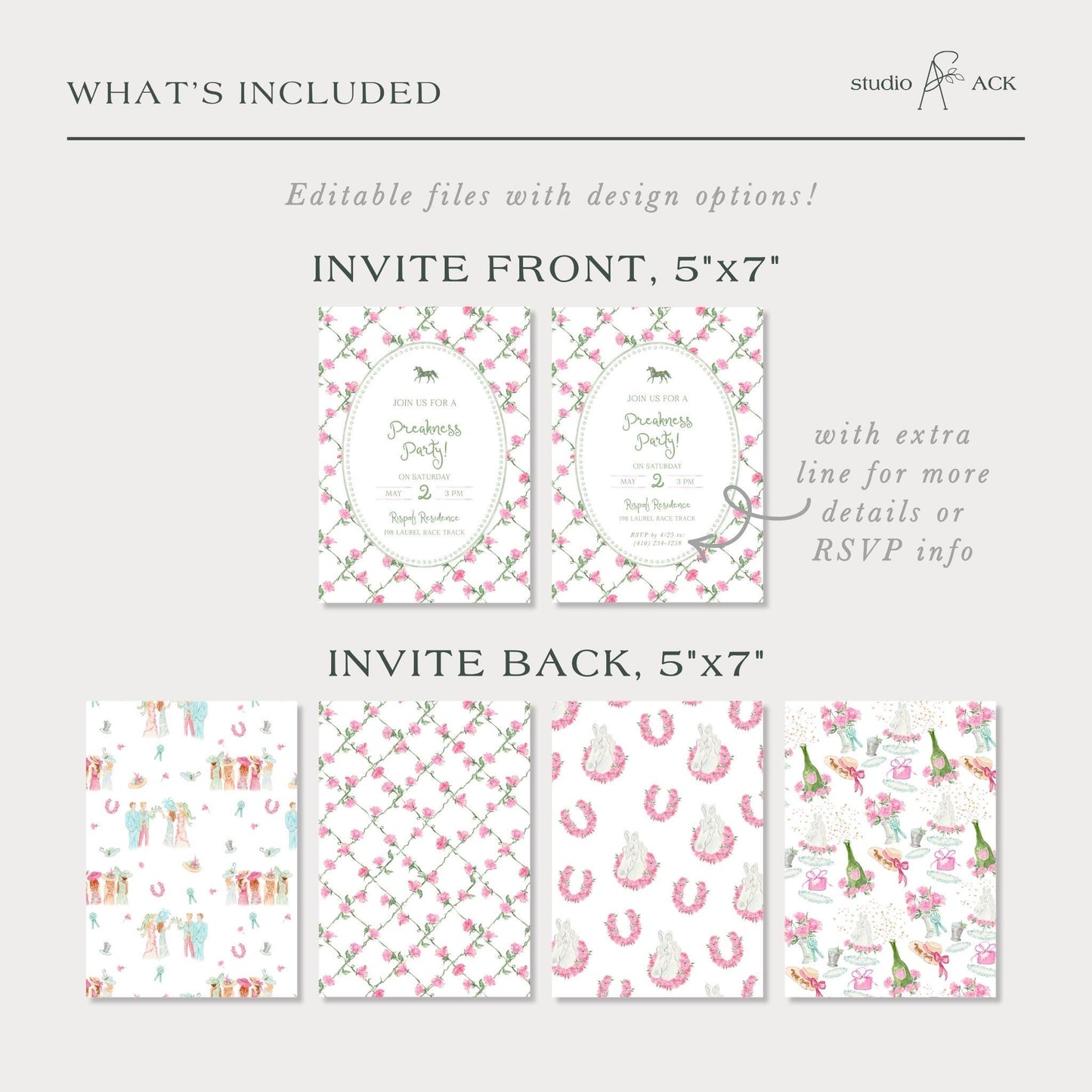 Preakness Party Invitation Template