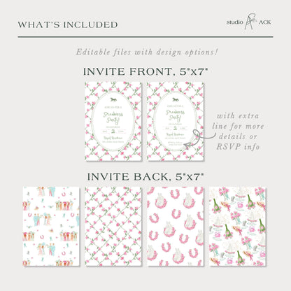 Preakness Party Invitation Template