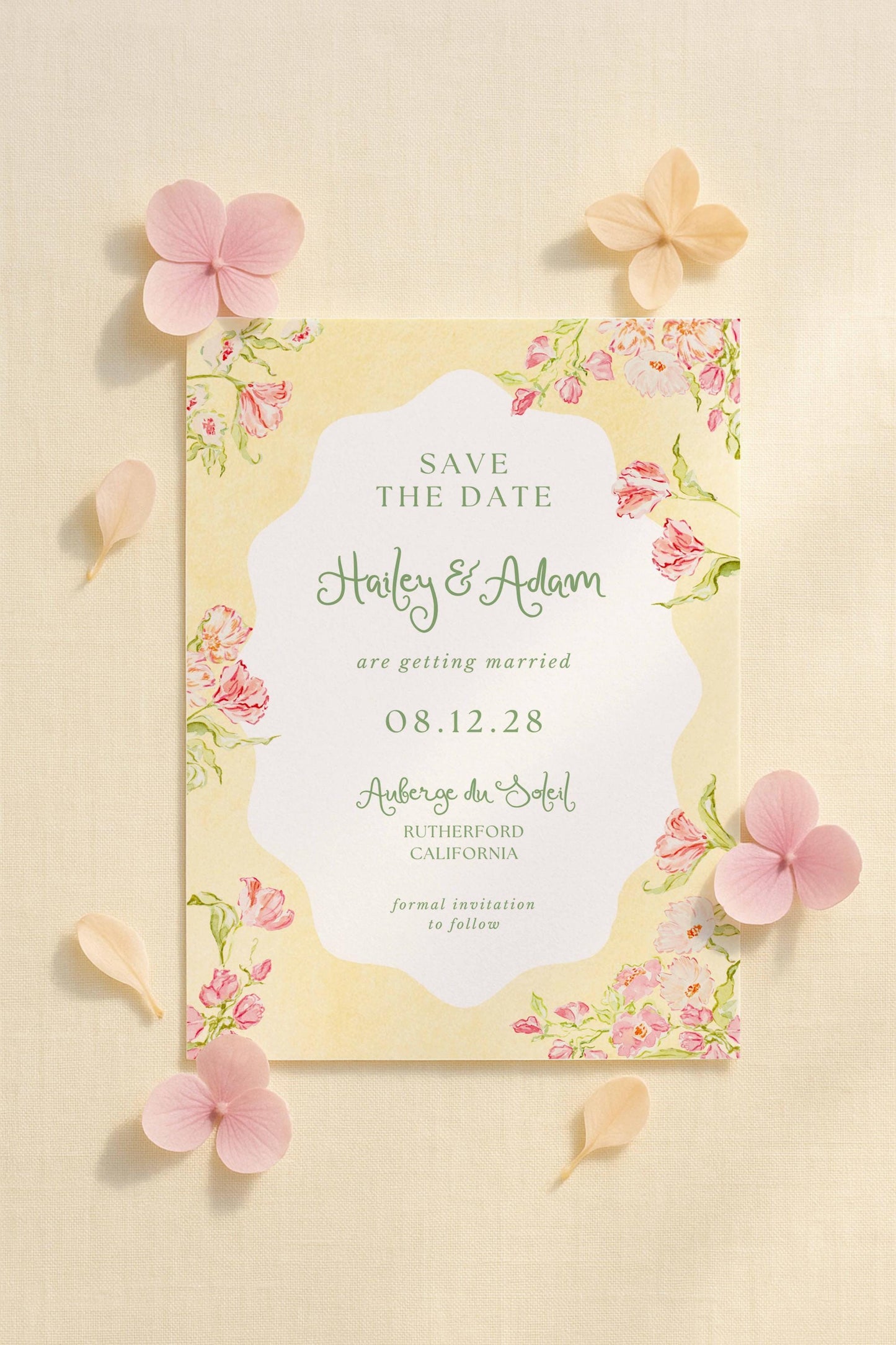 Whimsical Garden Save the Date Template