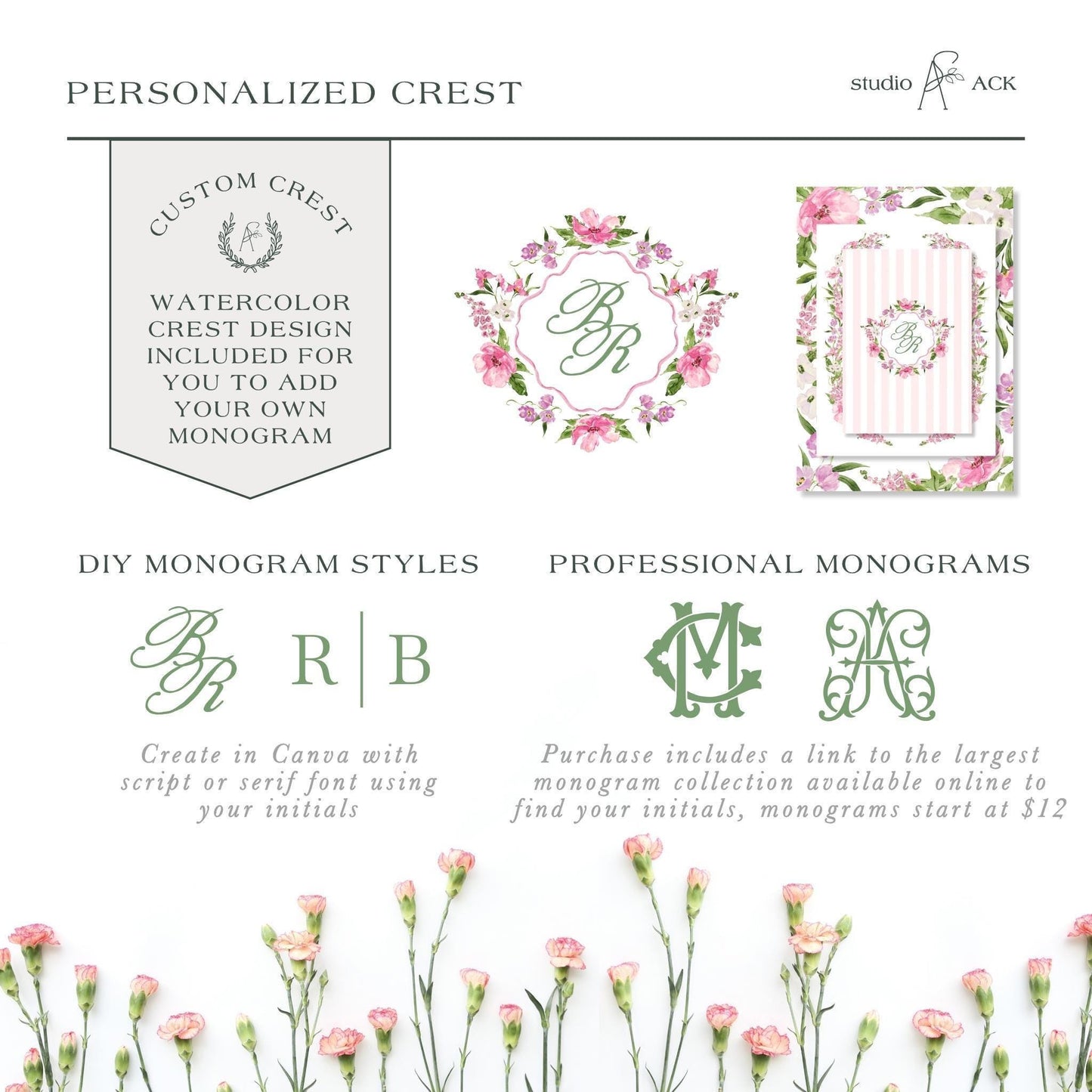 Purple Floral Wedding Invitation Suite Template