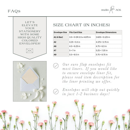 Envelopes | Euro Flap and Square Flap Envelopes in A1, A2, A6, A7, and A9 sizes | Blank Stationery Mailing Envelopes