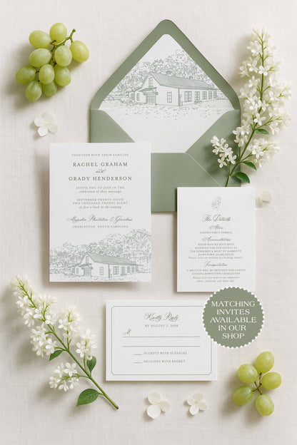 Magnolia Carriage House Save the Date Template