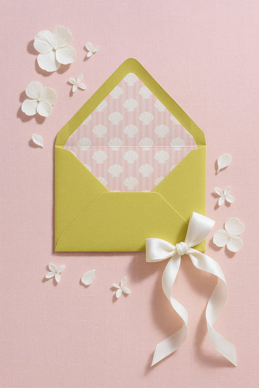 Whimsical Beach Envelope Liner Template