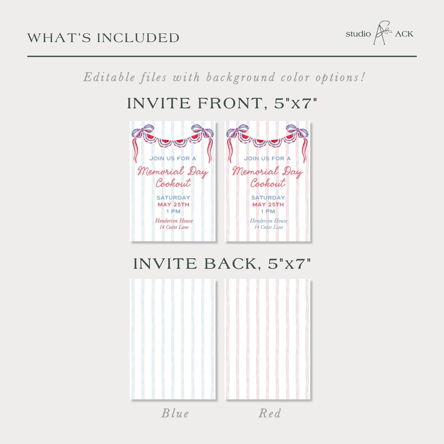 Patriotic Party Invitation Template