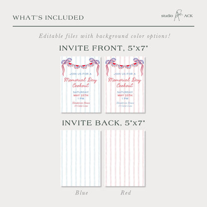Patriotic Party Invitation Template