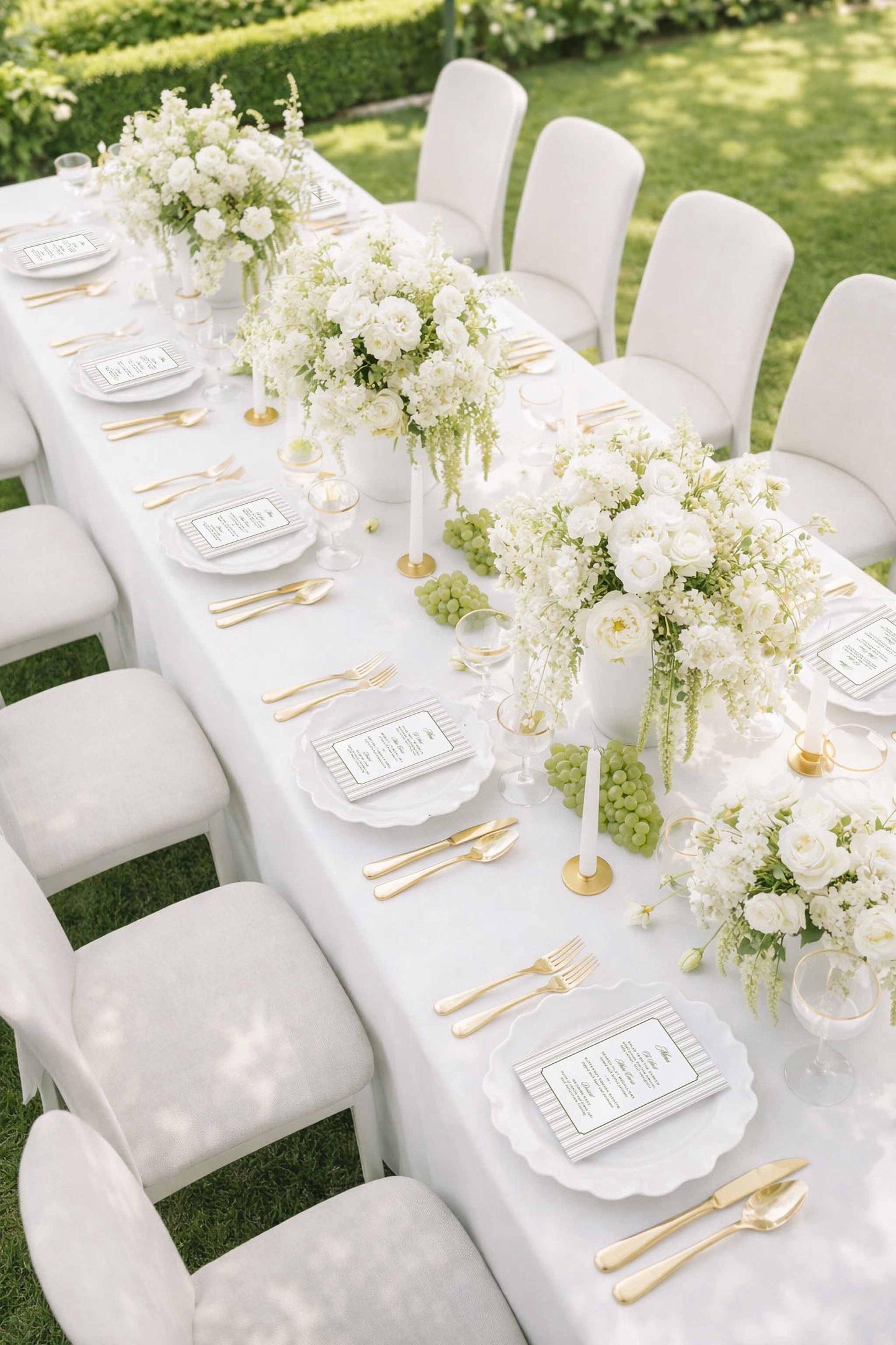 Old Money Striped Wedding Template Bundle
