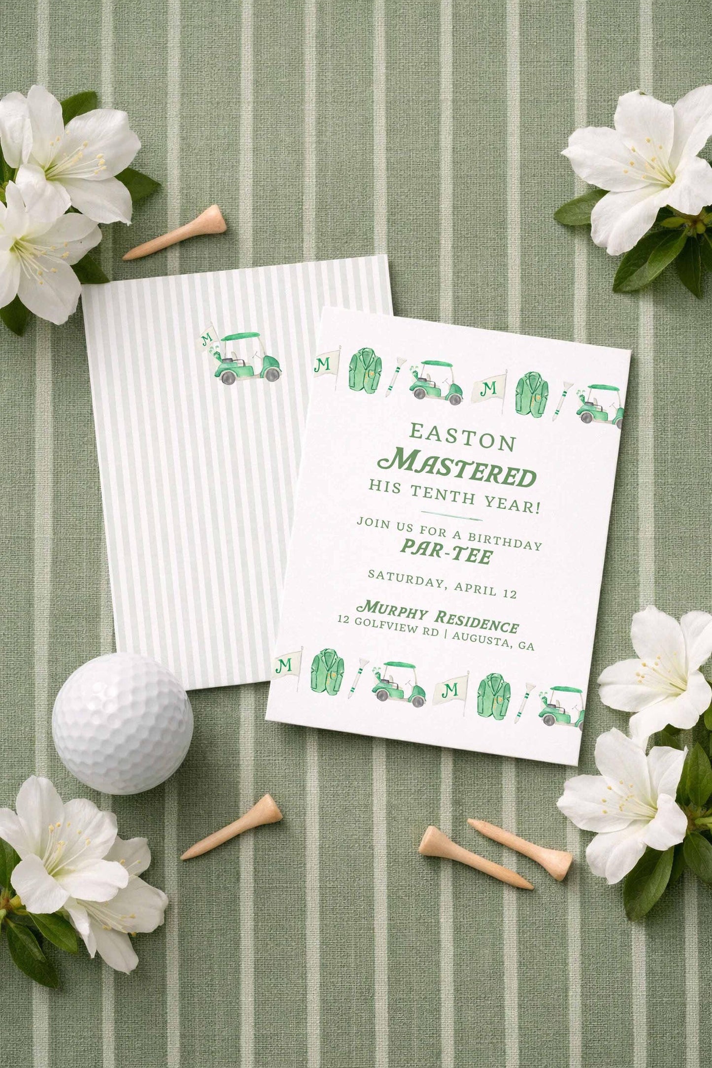 Golf Birthday Invitation Template