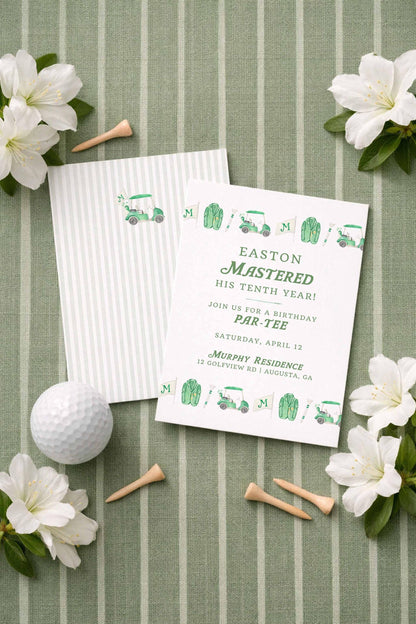 Golf Birthday Invitation Template