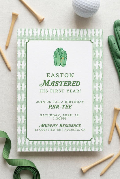 Golf Birthday Invitation Template