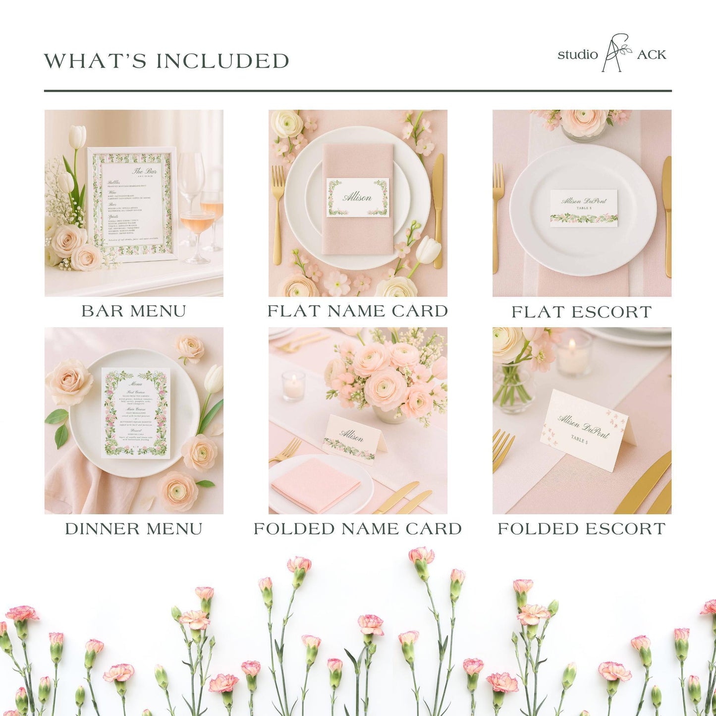 Floral Wedding Template Bundle
