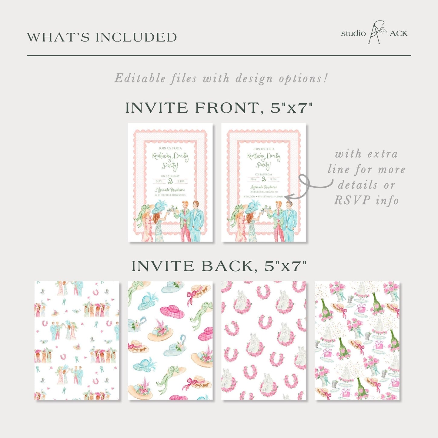 Kentucky Derby Party Invitation Template