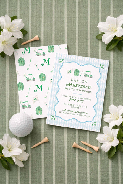 Golf Birthday Invitation Template