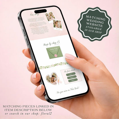 Hand-Painted Floral Save the Date Template