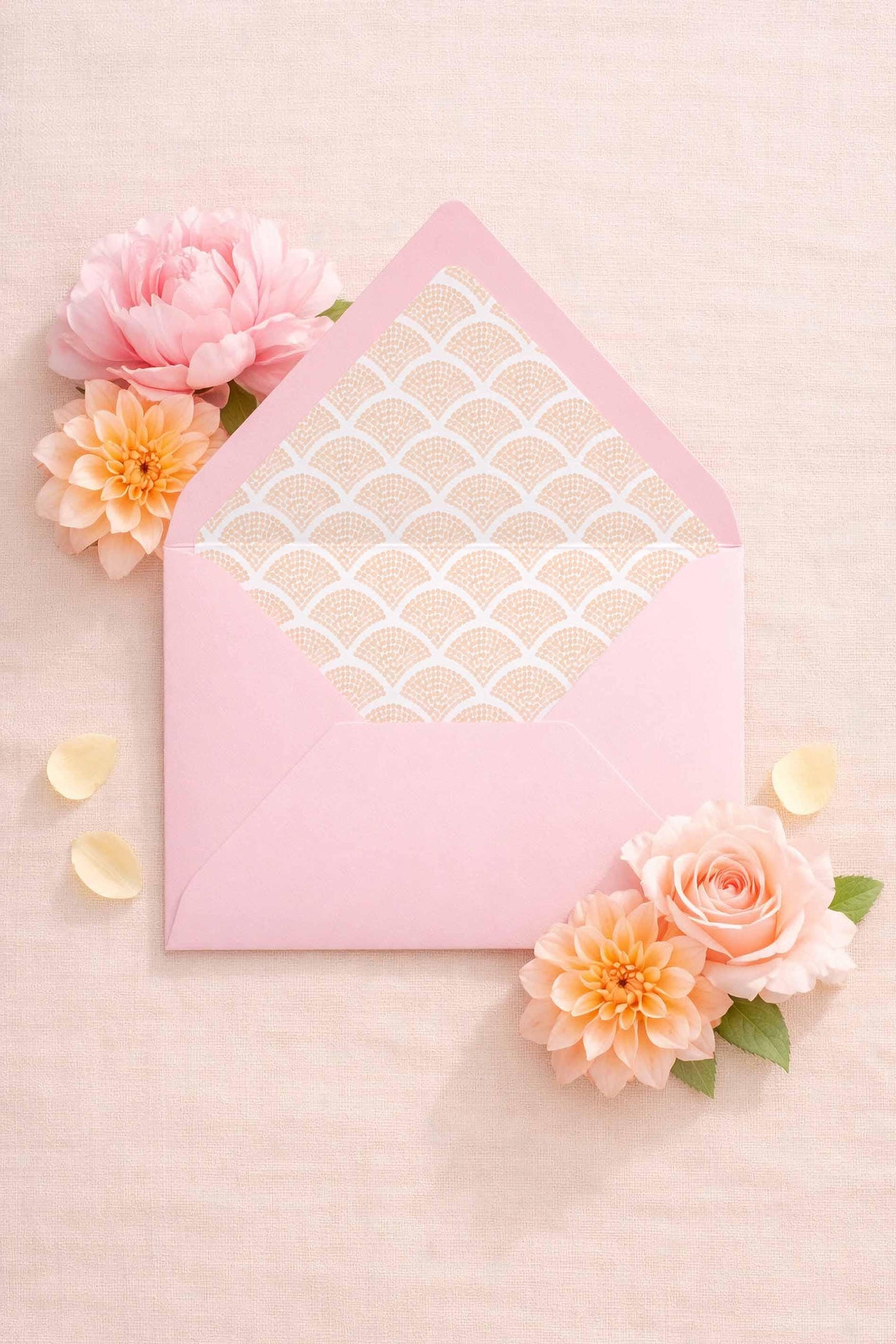 Whimsical Beach Envelope Liner Template