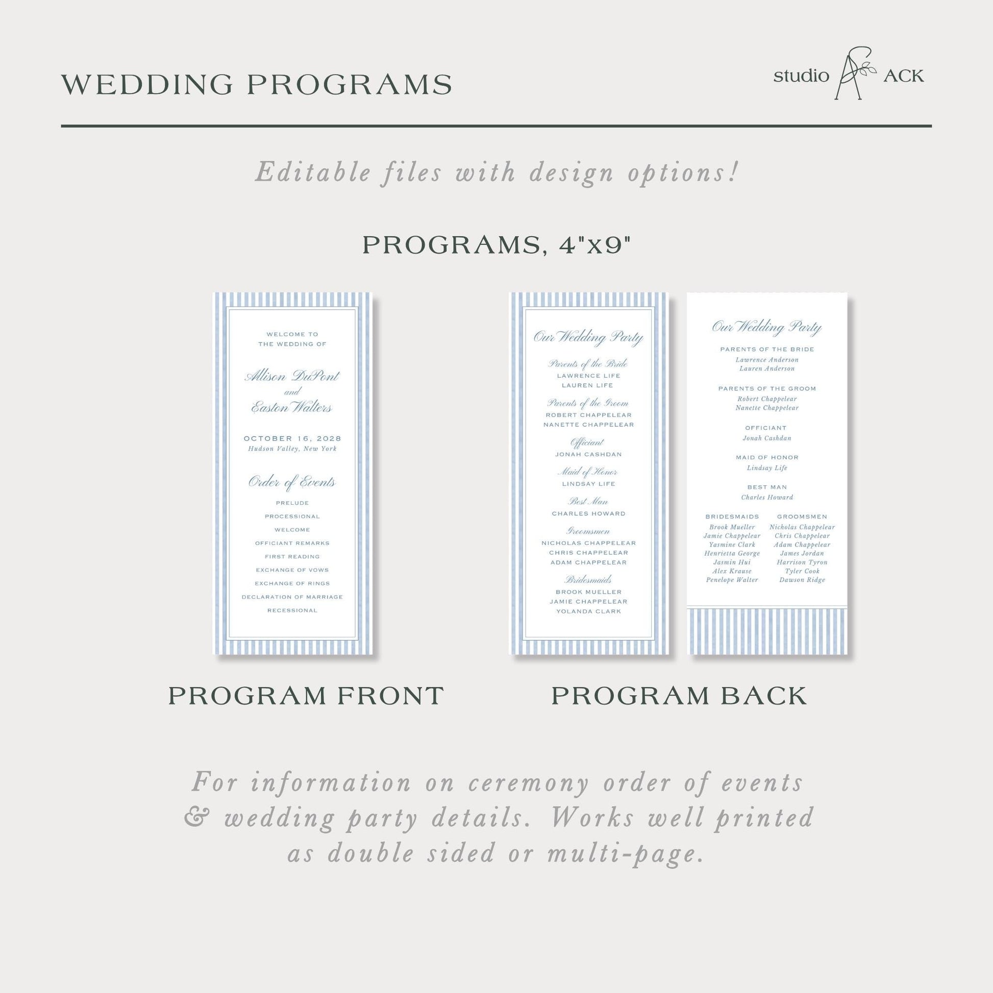Wedding Programs