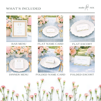 Colorful Floral Wedding Template Bundle