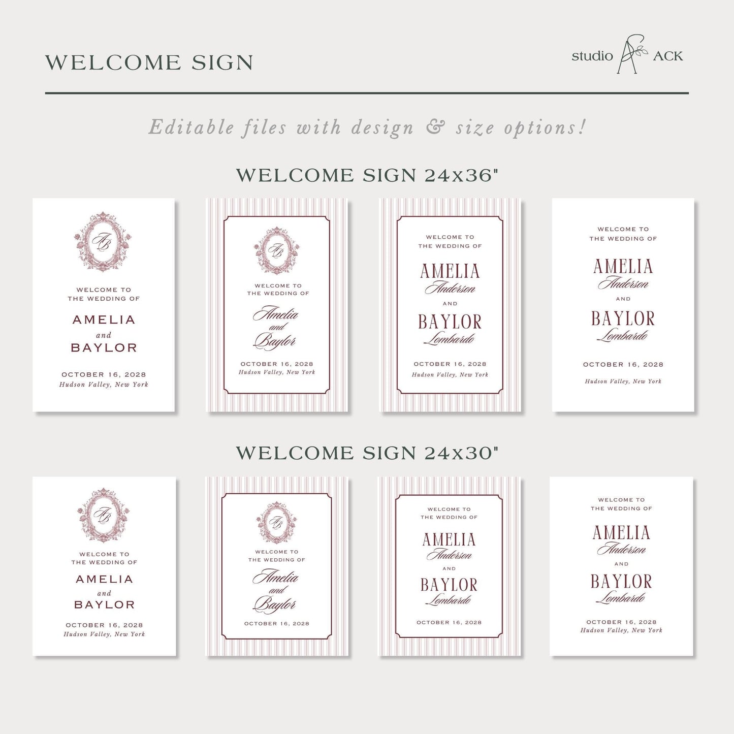 Vintage Lace Wedding Template Bundle