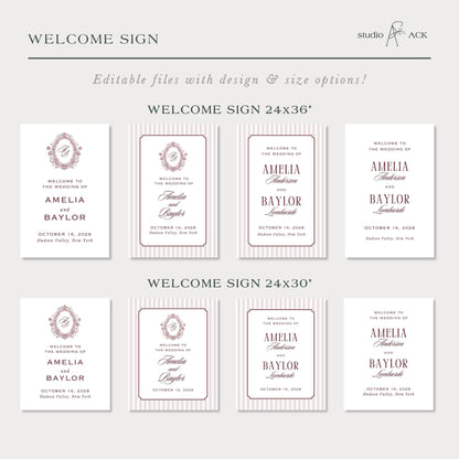 Vintage Lace Wedding Template Bundle