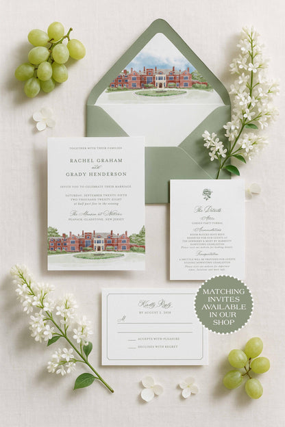Mansion at Natirar Save the Date Template