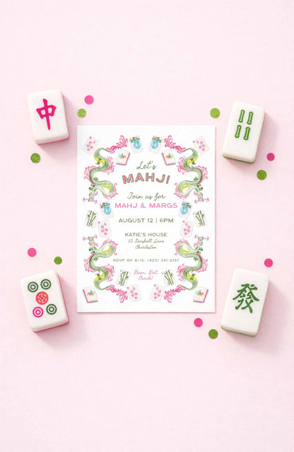 Mahj & Margs Party Invitation Template