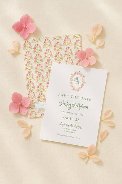 Whimsical Garden Save the Date Template