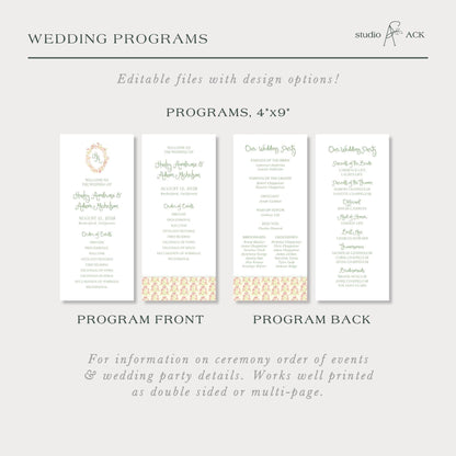 Whimsical Garden Wedding Template Bundle