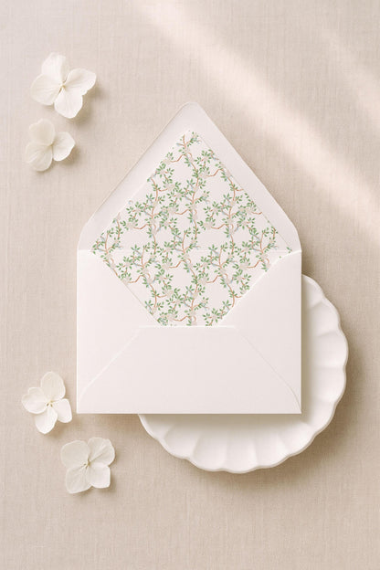 Neutral Chinoiserie Save the Date Template