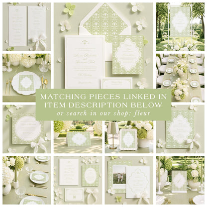 Grandmillennial Floral Wedding Table Number Template