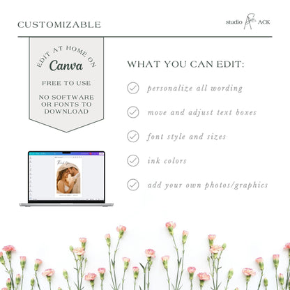 Vintage Minimalist Thank You Card Template