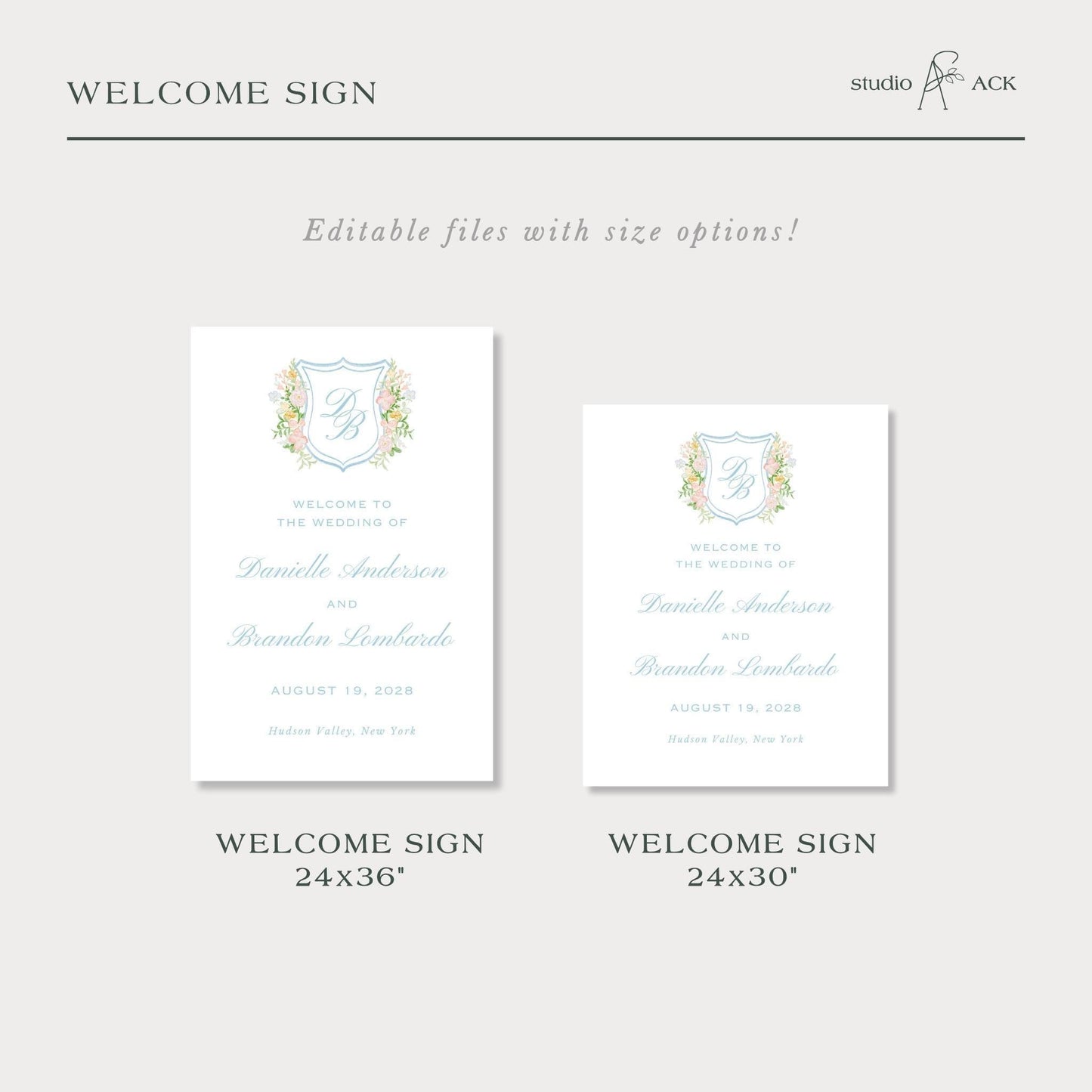 Colorful Floral Wedding Template Bundle