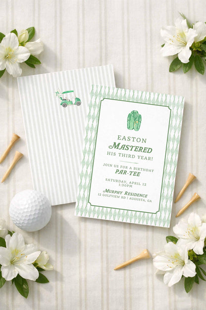 Golf Birthday Invitation Template